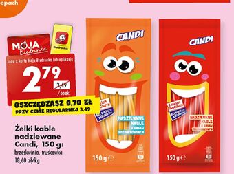 Biedronka Żelki kable truskawkowe candi (biedronka) oferta