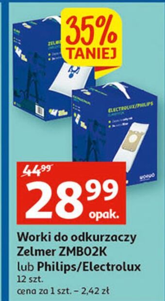 Auchan Worki do odkurzacza zmb02k zelmer oferta
