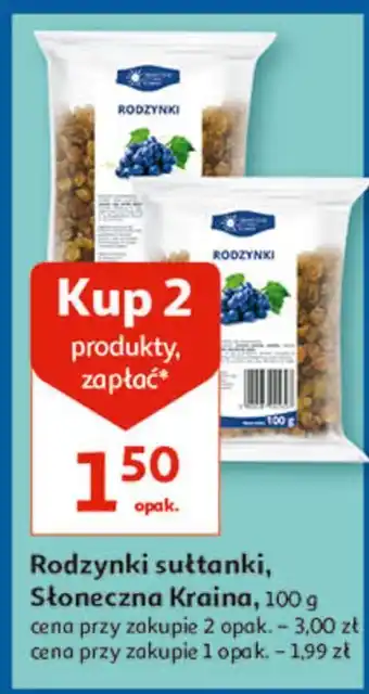 Auchan Rodzynki sułtanki słoneczna kraina oferta