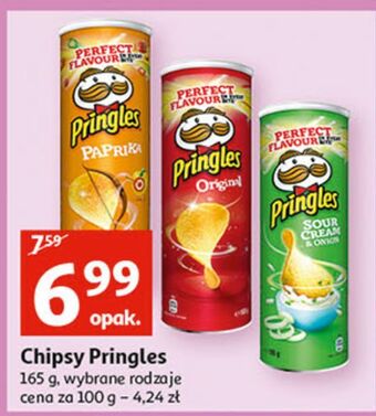 Auchan Chipsy papryka pringles oferta