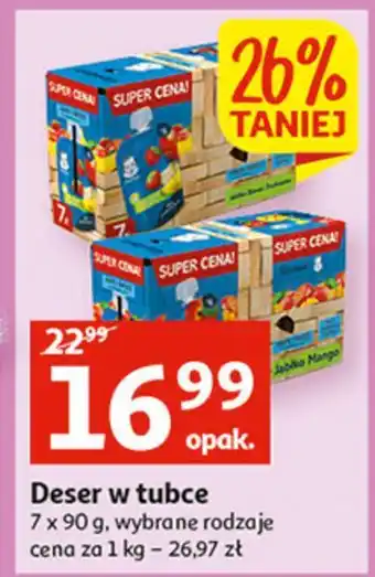 Auchan Deserek jabłko banan i truskawka gerber oferta