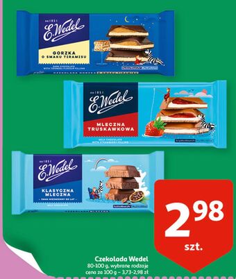 Auchan Czekolada gorzka o smaku tiramisu e. wedel oferta