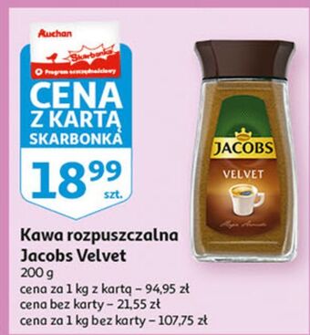 Auchan Kawa jacobs velvet oferta