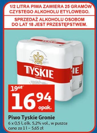 Auchan Piwo tyskie gronie oferta