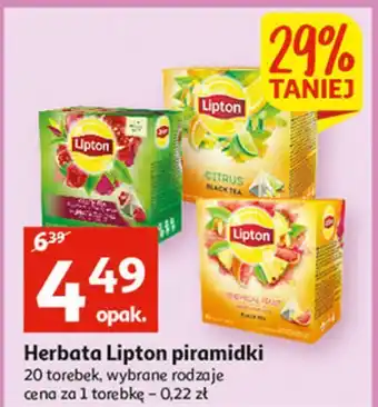 Auchan Herbata lipton citrus oferta