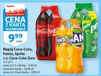 Auchan Napój coca-cola zero oferta