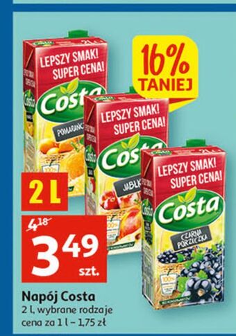 Auchan Napój pomarańczowy costa oferta
