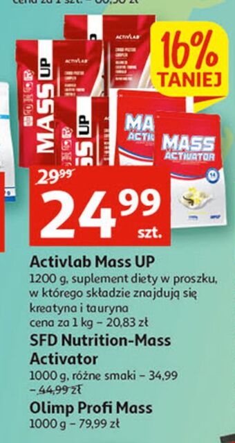 Auchan Odżywka mass up wanilia activlab oferta