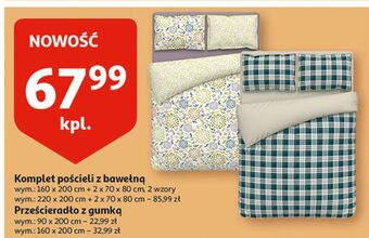 Auchan Prześcieradło z gumką 160 x 200 cm oferta