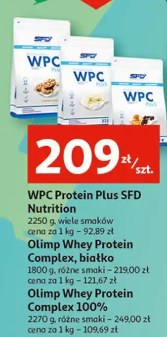 Auchan Suplement diety sfd nutrition wpc protein plus oferta