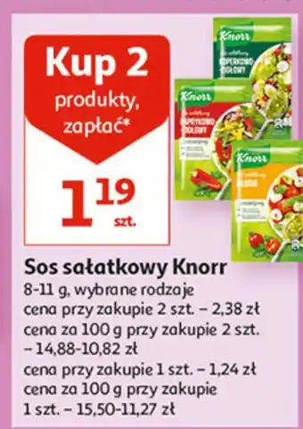 Auchan Koperkowo-ziołowy knorr sos sałatkowy oferta