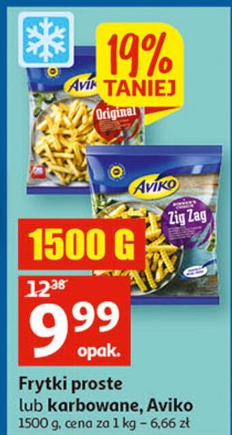 Auchan Frytki karbowane aviko zig zag oferta