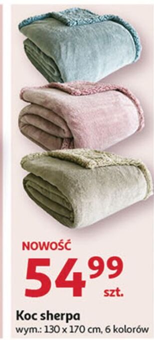 Auchan Koc sherpa 130 x 170 cm oferta