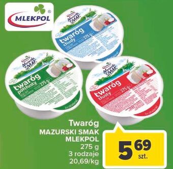 Carrefour Twaróg tłusty mazurski smak oferta