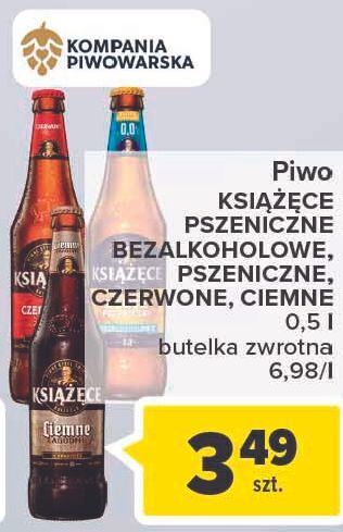 Carrefour Piwo książęce złote pszeniczne 0.0% oferta
