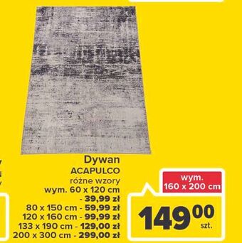 Carrefour Dywan acapulco 133 x 190 cm oferta
