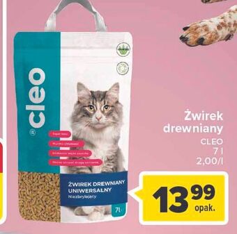 Carrefour Żwirek drewniany uniwersalny niezbrylający cleo oferta