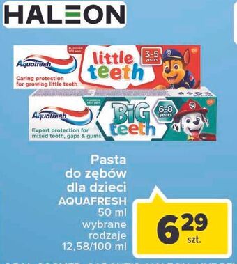 Carrefour Pasta do zębów 6-8 lat aquafresh my big teeth oferta
