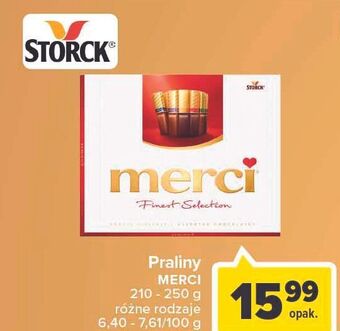 Carrefour Bombonierka czerwona storck merci oferta