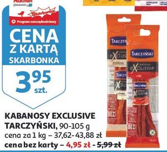 Auchan Kabanosy drobiowe tarczyński exclusive oferta