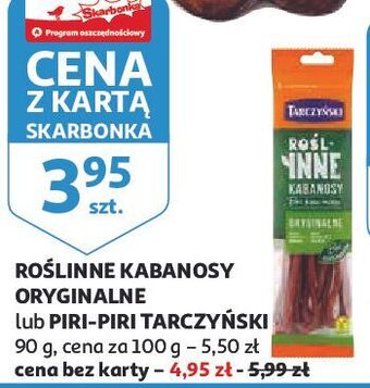 Auchan Kabanosy piri-piri tarczyński roślinne oferta