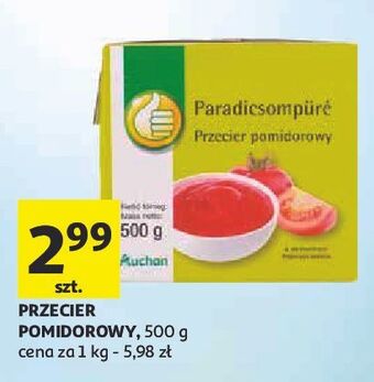 Auchan Przecier pomidorowy podniesiony kciuk oferta