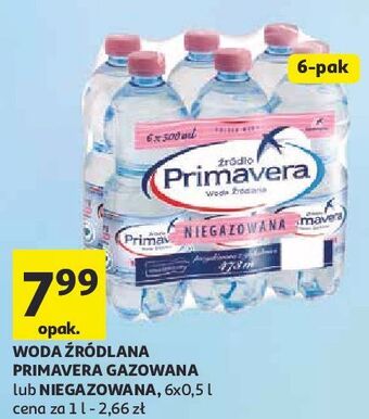Auchan Woda gazowana primavera oferta
