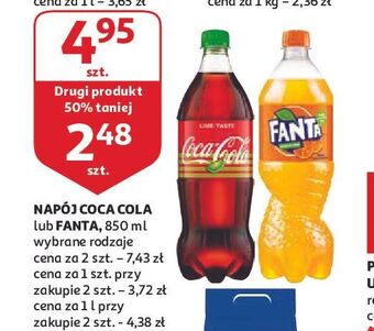 Auchan Napój pomarańczowy fanta oferta