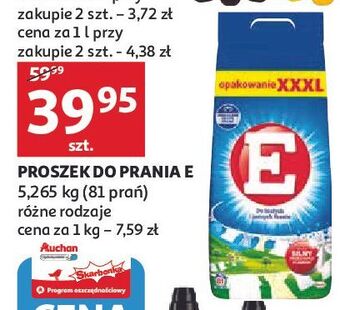 Auchan Proszek do prania białych i jasnych tkanin e oferta