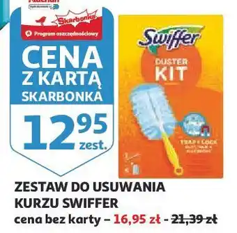 Auchan Duster kit rączka + 4 miotełki swiffer oferta