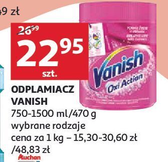 Auchan Odplamiacz w proszku pink vanish oxi action oferta