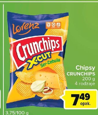 Globi Chipsy ser-cebula crunchips x-cut oferta