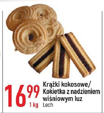 E.Leclerc Ciastka kokietka z nadzieniem wiśniowym lech oferta