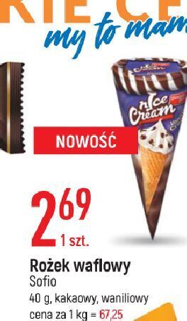 E.Leclerc Rożek waflowy kakaowy sofio oferta