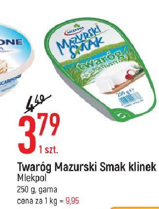 E.Leclerc Twaróg półtłusty mazurski smak oferta