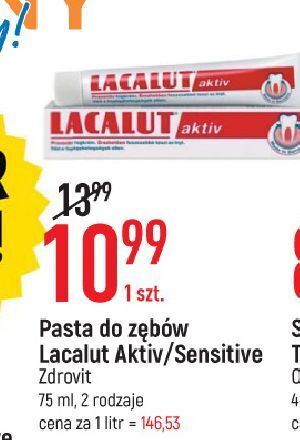 E.Leclerc Pasta do zębów lacalut sensitive oferta