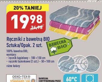 ALDI Ręcznik z bawełny bio 50 x 100 cm oferta