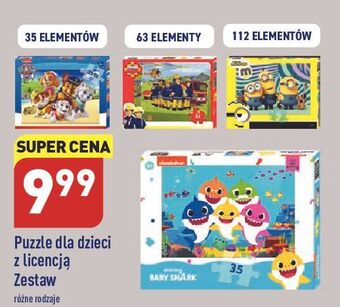 ALDI Puzzle minionki 112 el. oferta