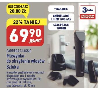 ALDI Maszynka do strzyżenia carrera oferta