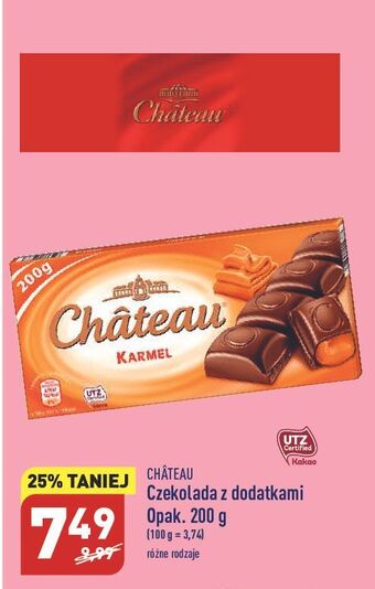 ALDI Czekolada mleczna karmel chateau oferta