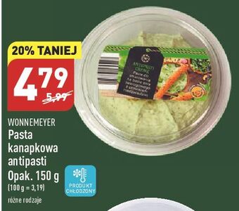 ALDI Pasta kanapkowa antipasti wonnemeyer feinkost oferta