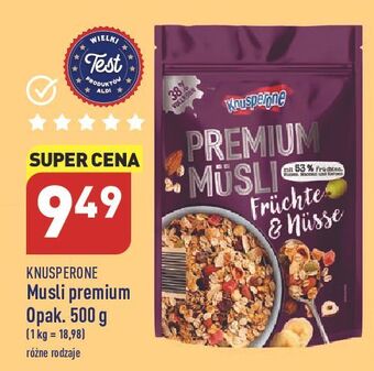 ALDI Musli owoce i orzechy knusperone oferta