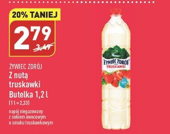 ALDI Woda truskawkowa żywiec zdrój z nutą... oferta