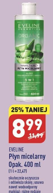 ALDI Płyn micelarny nawilżający z aloesem eveline organic oferta