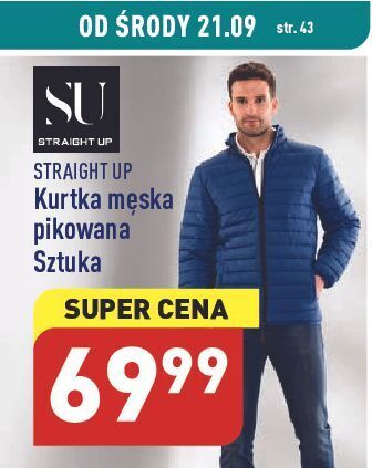 ALDI Kurtka męska pikowana straight up oferta