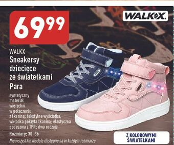 Sneakersy dziewczęce 30-36 walkx