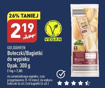 ALDI Bułeczki do wypieku goldahren oferta