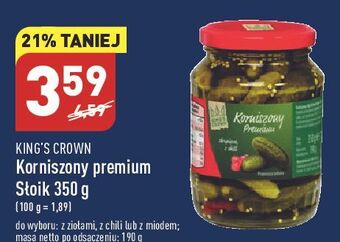 ALDI Korniszony premium z ziołami king's crown (aldi) oferta