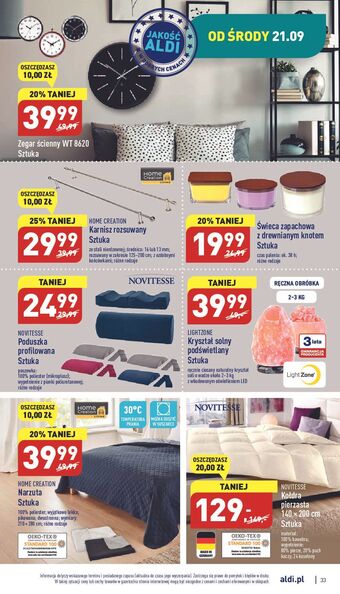 ALDI Zegar ścienny wt 8620 oferta