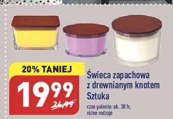 ALDI Świeca zapachowa drewniany knot oferta